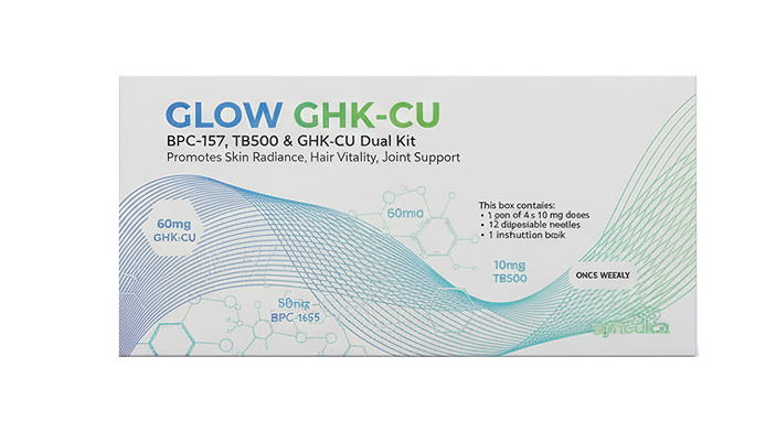 GLOW GHK-Cu / TB-500 / BPC-157 70mg Injection Dual Pen Kit 3